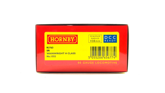 HORNBY 00 GAUGE - R3763 - SR SOUTHERN BLACK WAINWRIGHT H CLASS 1552 - NEW BOXED