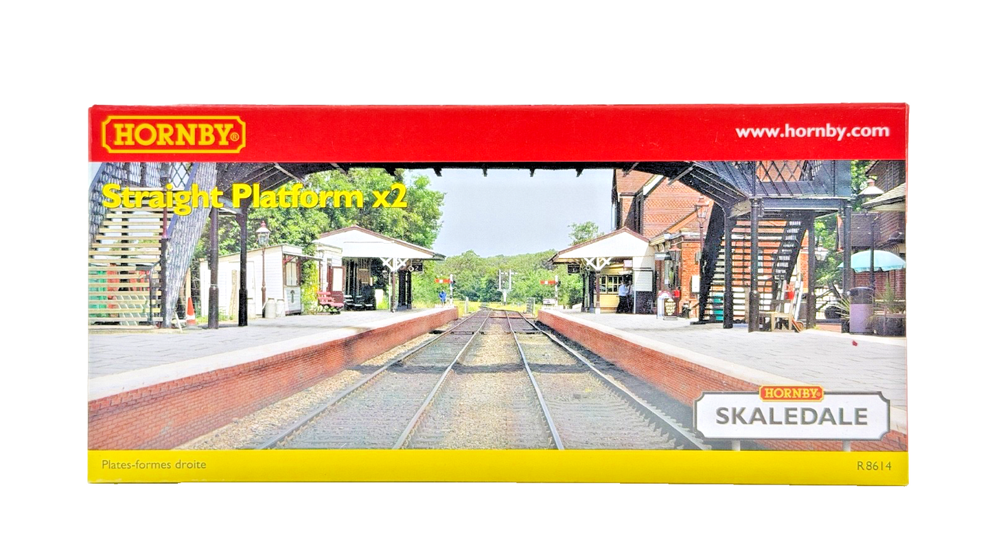 HORNBY OO GAUGE SKALEDALE - R8614 - STRAIGHT STATION PLATFORM X 2 - NEW