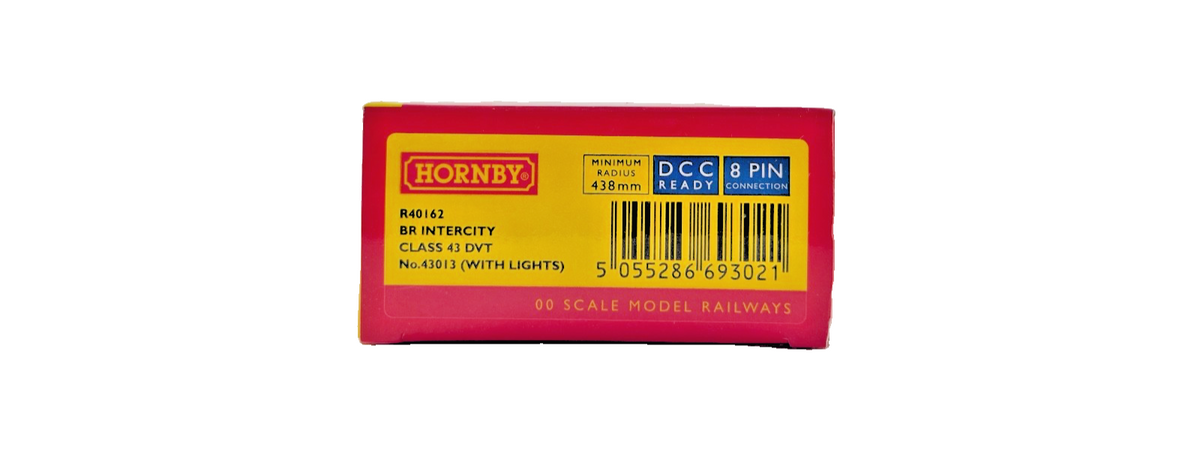 HORNBY OO GAUGE - R40162 - BR INTERCITY SWALLOW CLASS 43 DVT 43013 (W/LIGHTS)