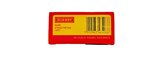 HORNBY OO GAUGE - R6406 - 6 WHEEL MILK TANK MILK MARKETING BOARD 6377 BOXED