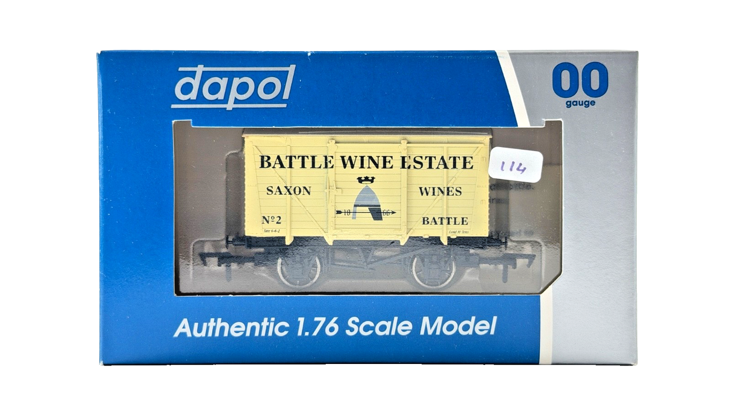 DAPOL 00 GAUGE - BATTLE WINE ESTATE SAXON WINES VENT VAN NO.2 (LIMITED EDITION)