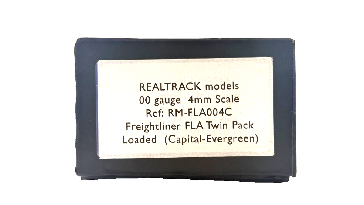 REALTRACK OO GAUGE - RM-FLA004C - FREIGHTLINER FLA TWIN PACK WITH CONTAINERS