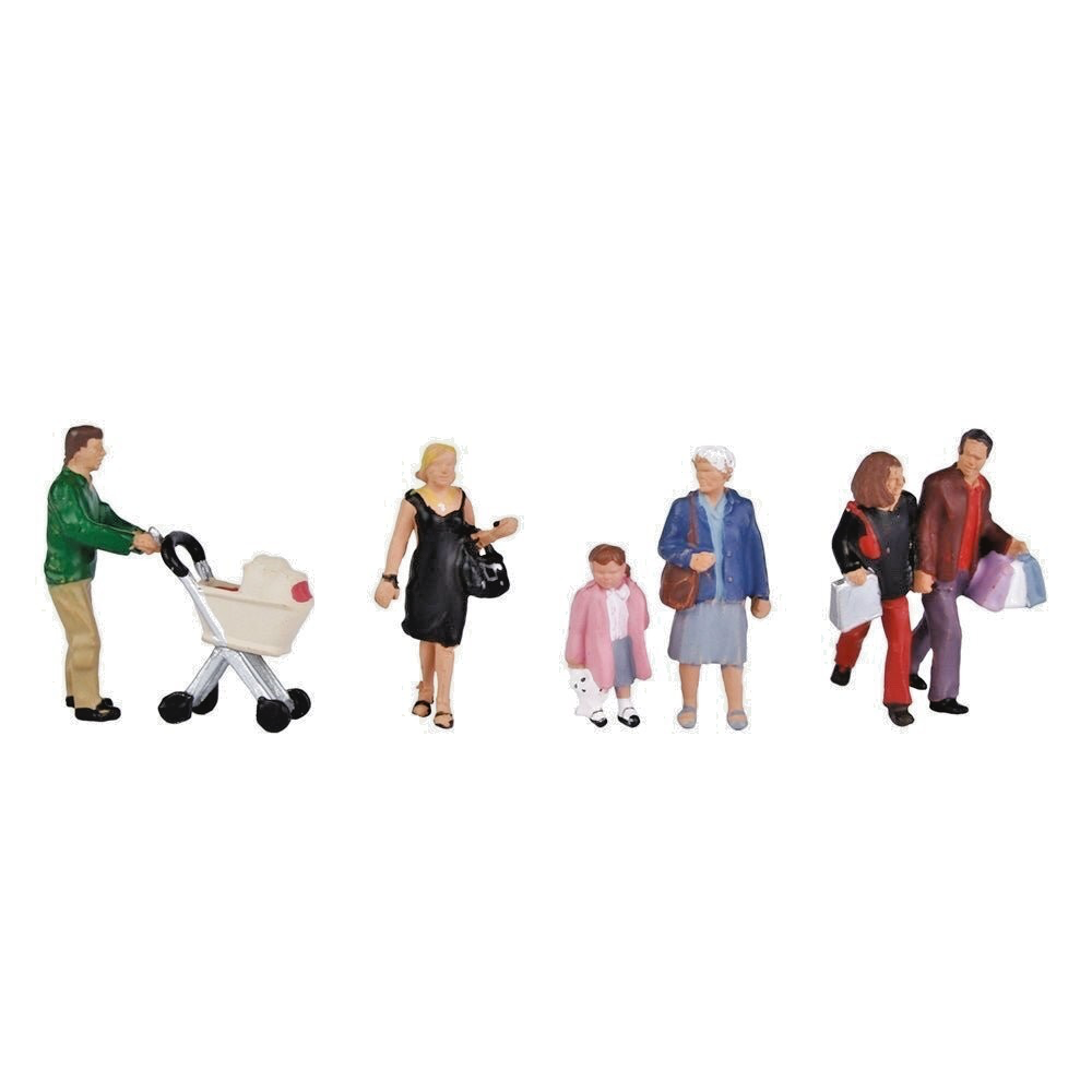 BACHMANN 00 GAUGE SCENECRAFT - 36-046 - SHOPPING FIGURES PACK - NEW
