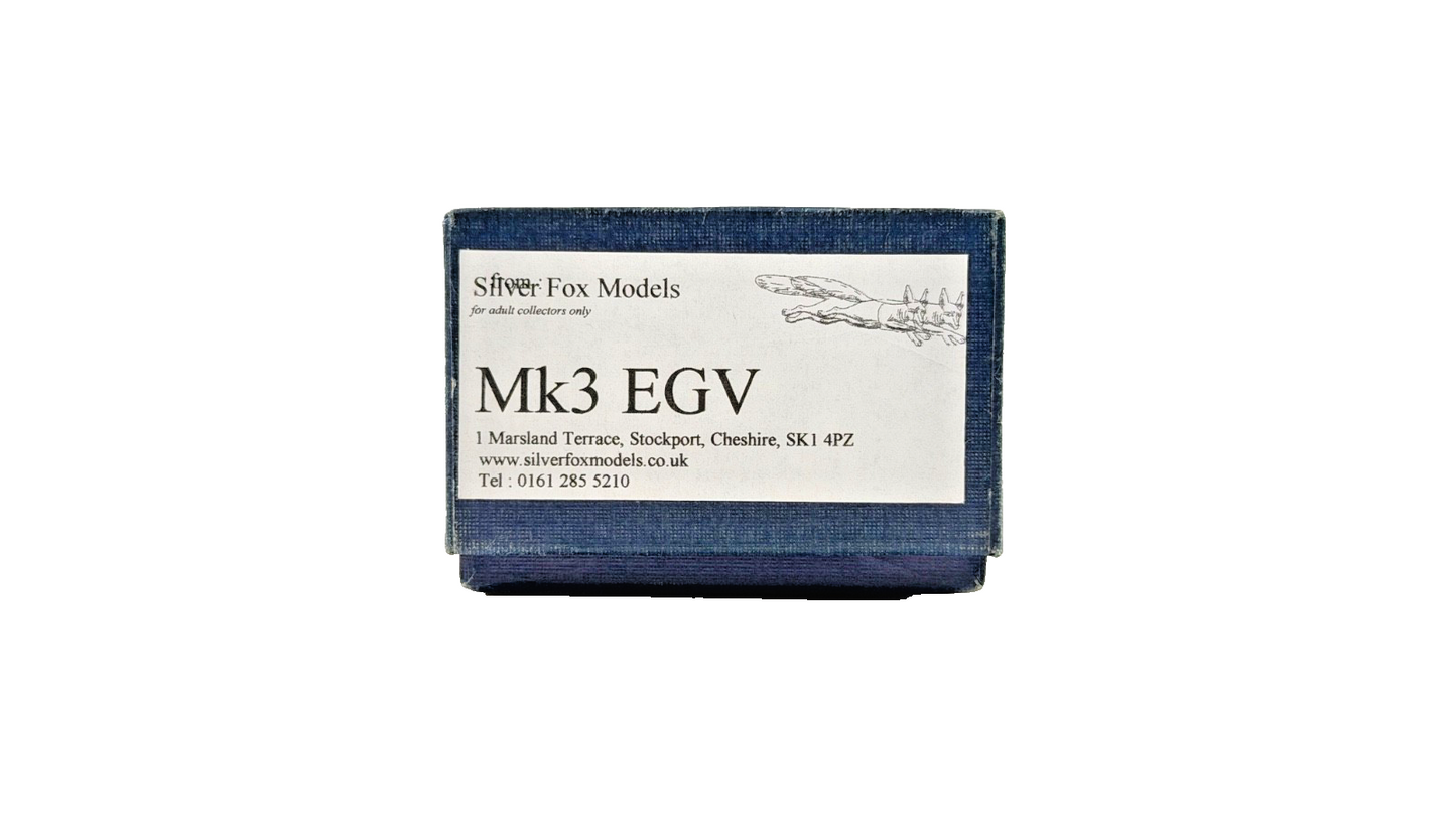 SILVER FOX/BILL BEDFORD OO GAUGE - CIE IRISH RAIL MK3 EGV COACH 7603 BOXED