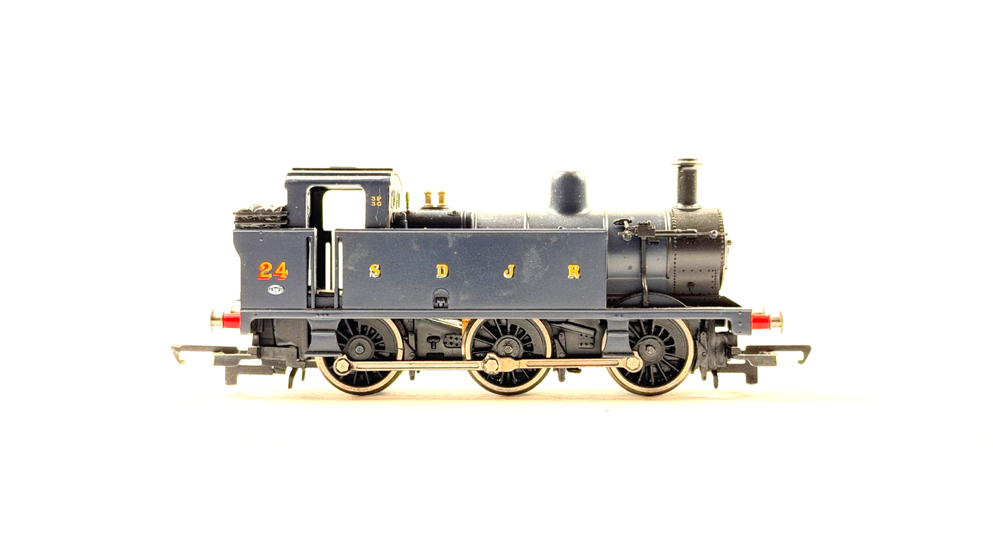 HORNBY 00 GAUGE - CLASS 3F JINTY SDJR SOMERSET DORSET BLUE NO.24 UNBOXED
