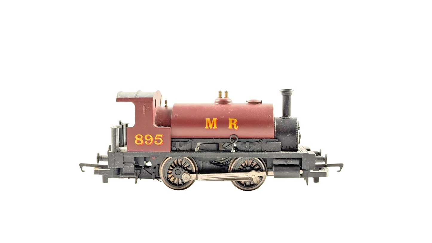 HORNBY OO GAUGE MAROON MIDLAND RAILWAYS 0-4-0 TANK ENGINE NO.895 UNBOXED