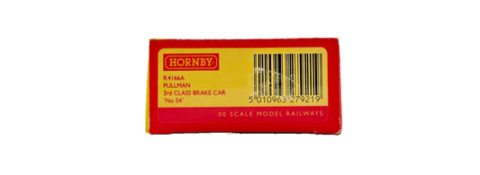 HORNBY OO GAUGE - R4166A - PULLMAN 3RD CLASS BRAKE CAR NO.54 COACH BOXED