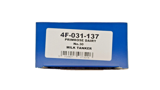 DAPOL 00 GAUGE - 4F-031-137 - PRIMROSE DAIRY NO.30 SIX WHEEL MILK TANKER - BOXED