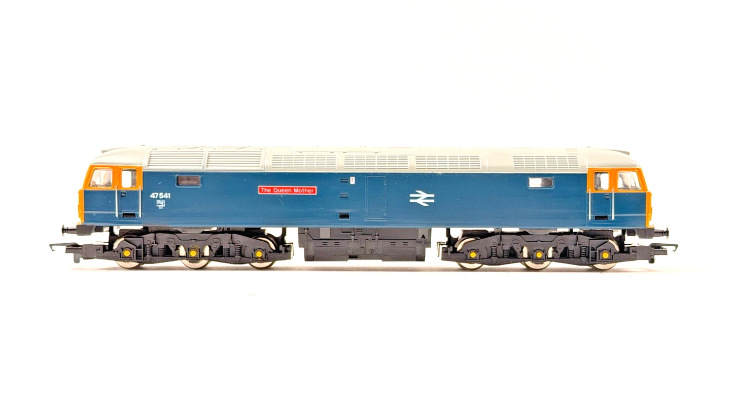 HORNBY 00 GAUGE - CLASS 47 DIESEL 47541 BR BLUE "THE QUEEN MOTHER" UNBOXED
