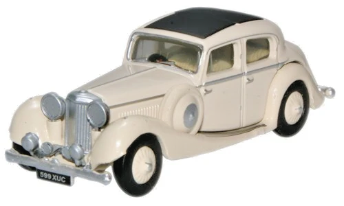 OXFORD DIECAST 1/76 SCALE - 76JSS001 - CREAM JAGUAR SS 2.5 SALOON - NEW