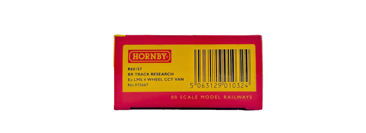 HORNBY OO GAUGE - R60157 - BR TRACK RESEARCH EX LMS 4 WHEEL CCT VAN BOXED