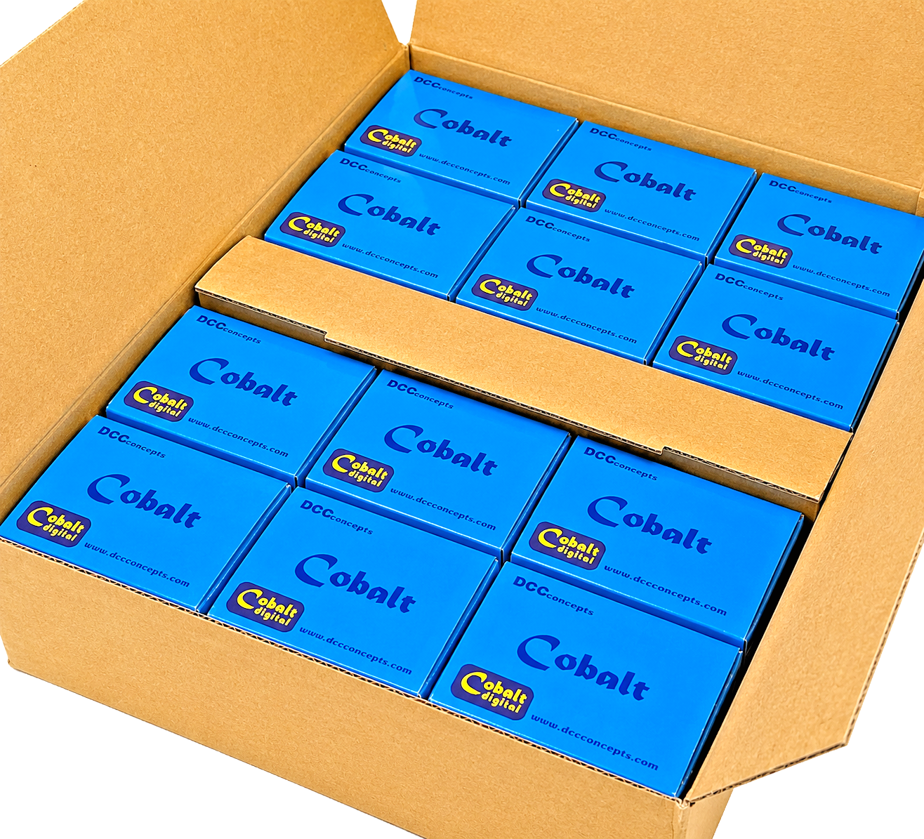 DCC LAYOUT CONCEPTS PACK OF 12 COBALT SLOW ACTION DIGITAL POINT MOTORS - NEW