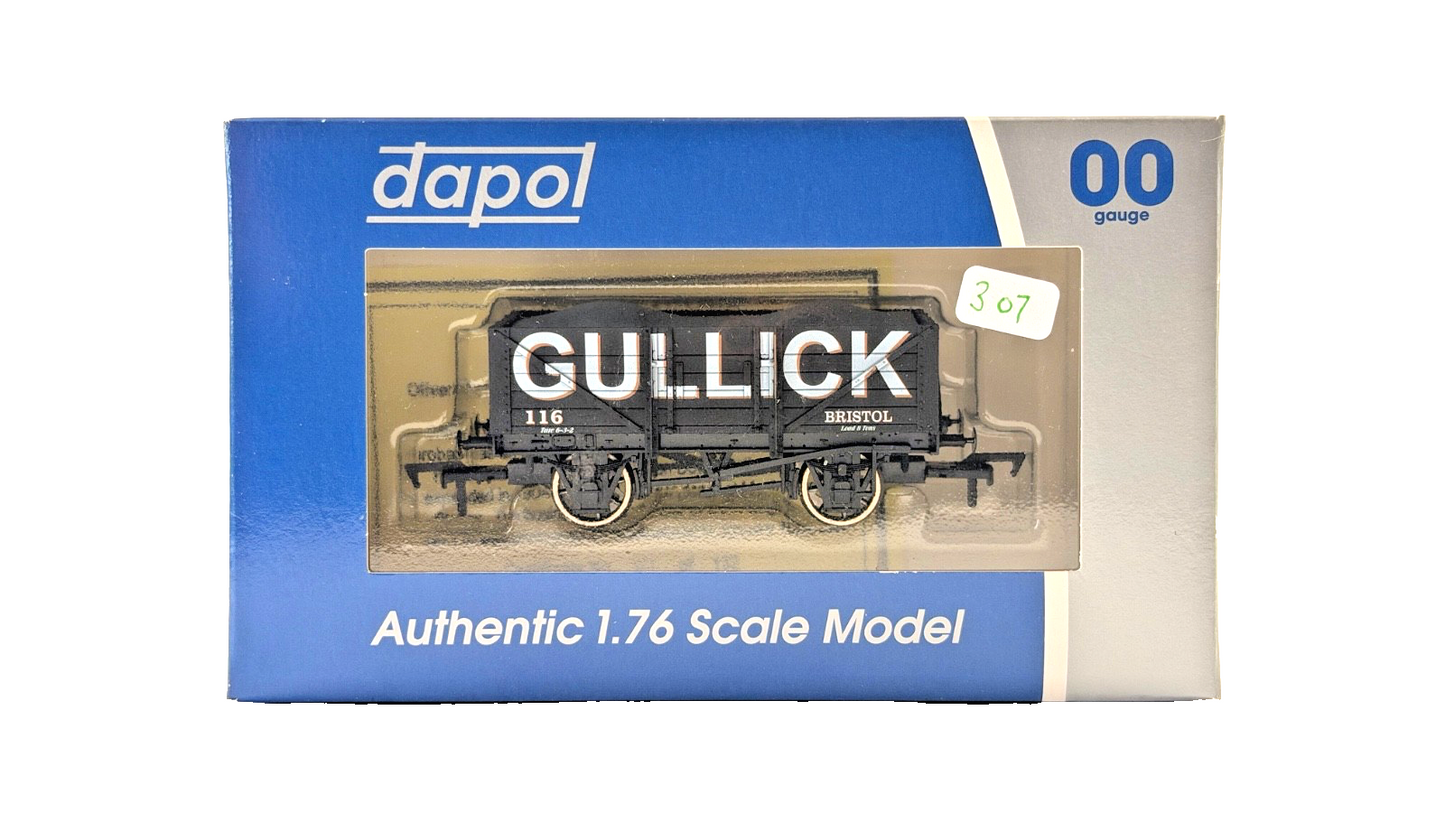 DAPOL 00 GAUGE - GULLICK OF BRISTOL PLANK WAGON NO.116 (LIMITED EDITION)