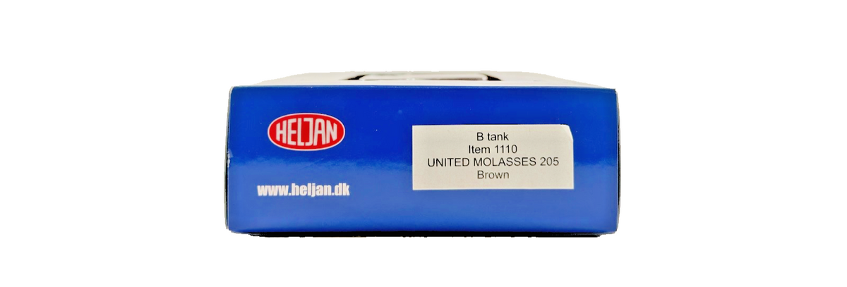 HELJAN OO GAUGE - ITEM 1110 - B TANK UNITED MOLASSES BROWN 205 BOXED