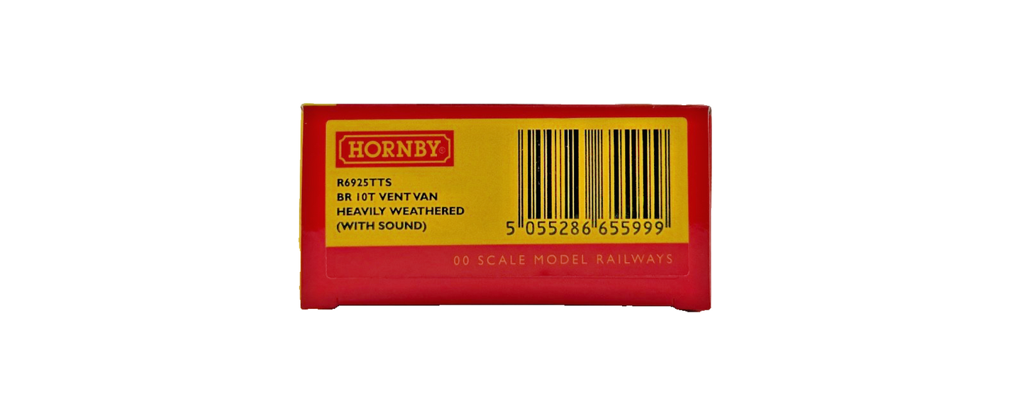 HORNBY OO GAUGE - R6925TTS - BR 10T VENT VAN (WITH DCC TTS SOUND) WEATHERED