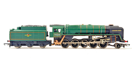 TRIANG HORNBY 00 GAUGE - BR GREEN 2-10-0 CLASS 9F EVENING STAR 92220 PART BOXED