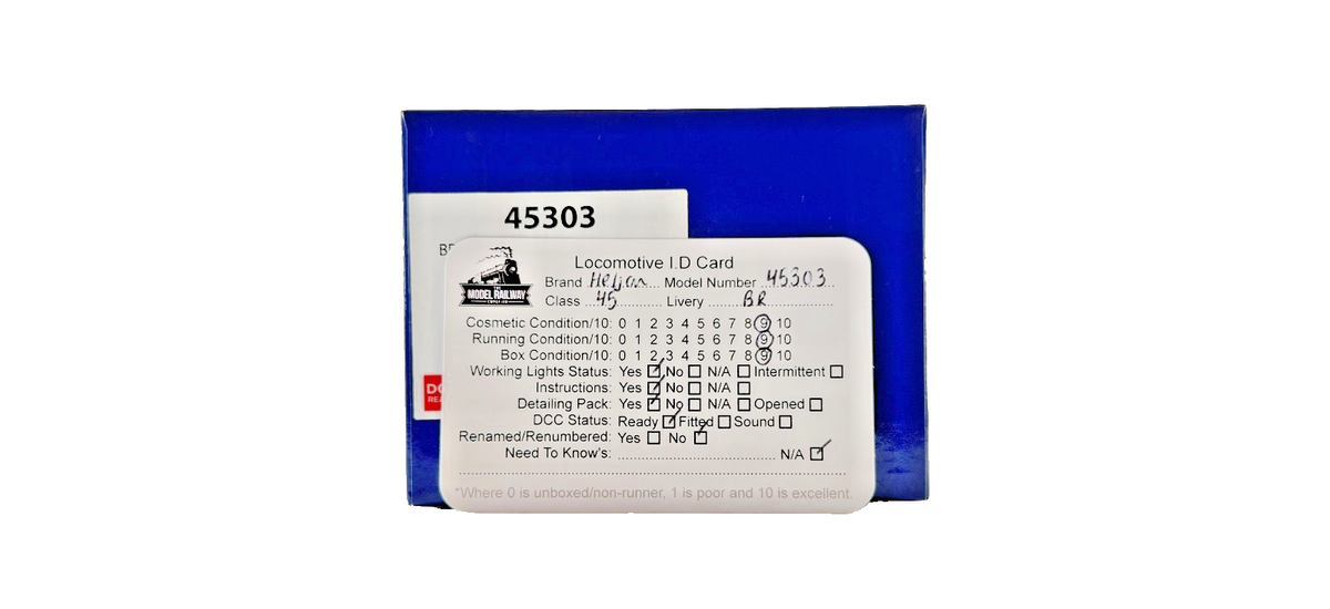 HELJAN OO GAUGE - 45303 - CLASS 45 DIESEL 97409 LYTHAM ST ANNES TINSLEY BLUE