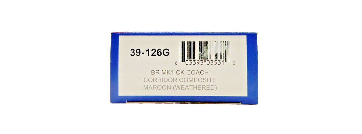 BACHMANN OO GAUGE - 39-126G - BR MK1 CK COACH CORRIDOR COMPOSITE MAROON (W)