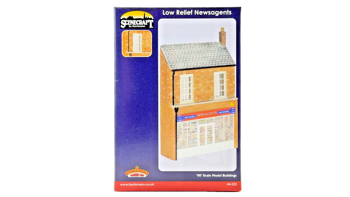BACHMANN OO GAUGE SCENECRAFT - 44-222 - LOW RELIEF NEWSAGENTS SHOP - NEW