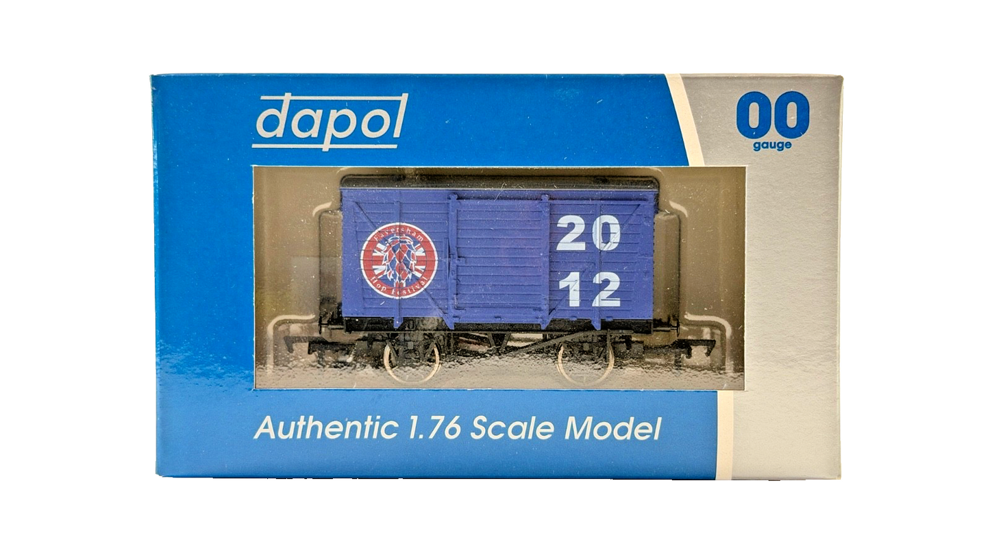 DAPOL 00 GAUGE - FAVERSHAM HOP FESTIVAL 2012 VENT VAN BLUE (LIMITED EDITION)