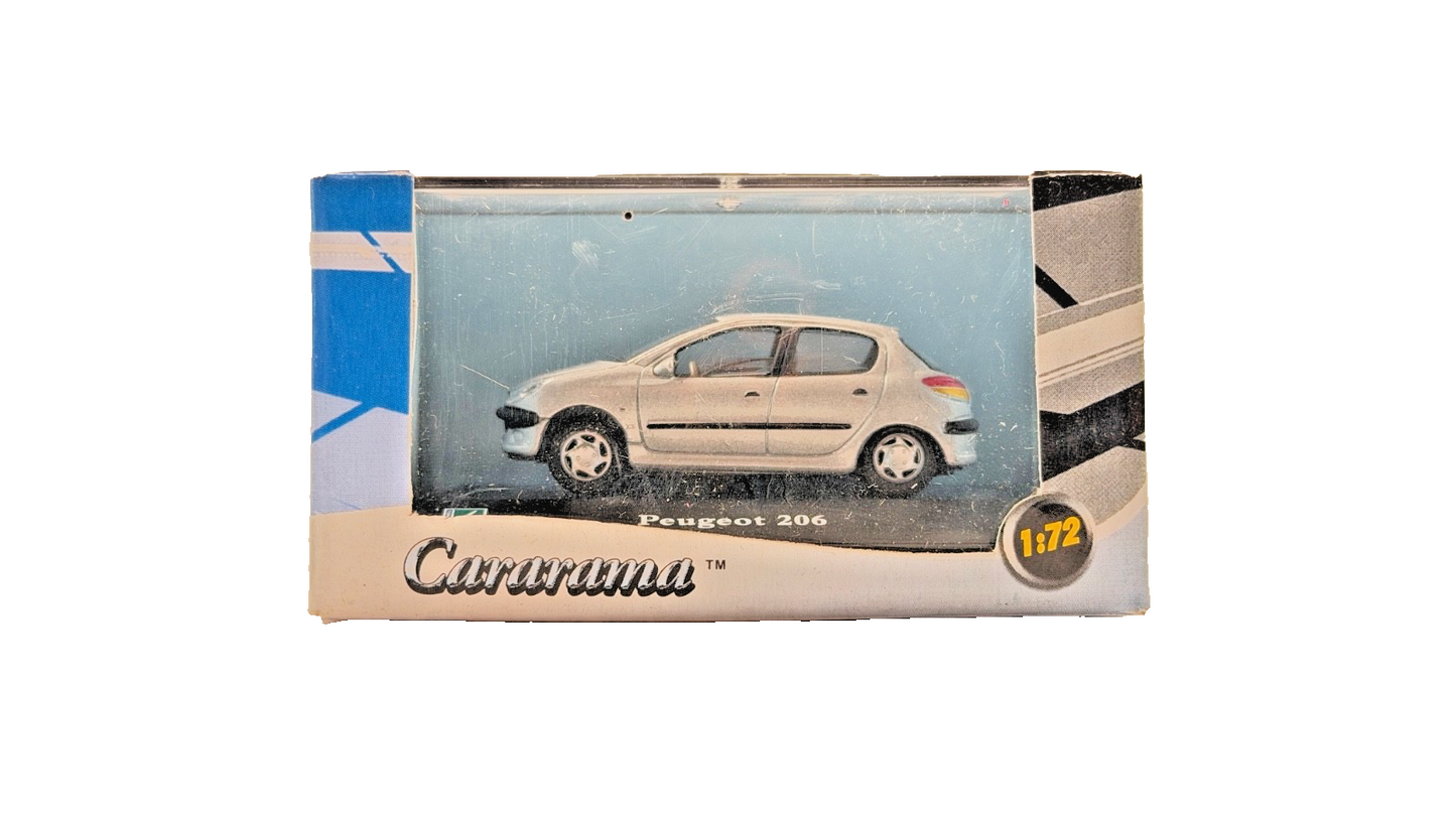 CARARAMA 1/72 SCALE - PEUGEOT 206 SILVER - BOXED