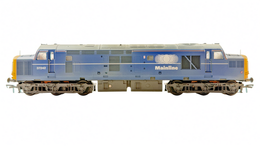 BACHMANN OO GAUGE - 32-784 - CLASS 37/0 DIESEL 37242 MAINLINE BLUE (WEATHERED)