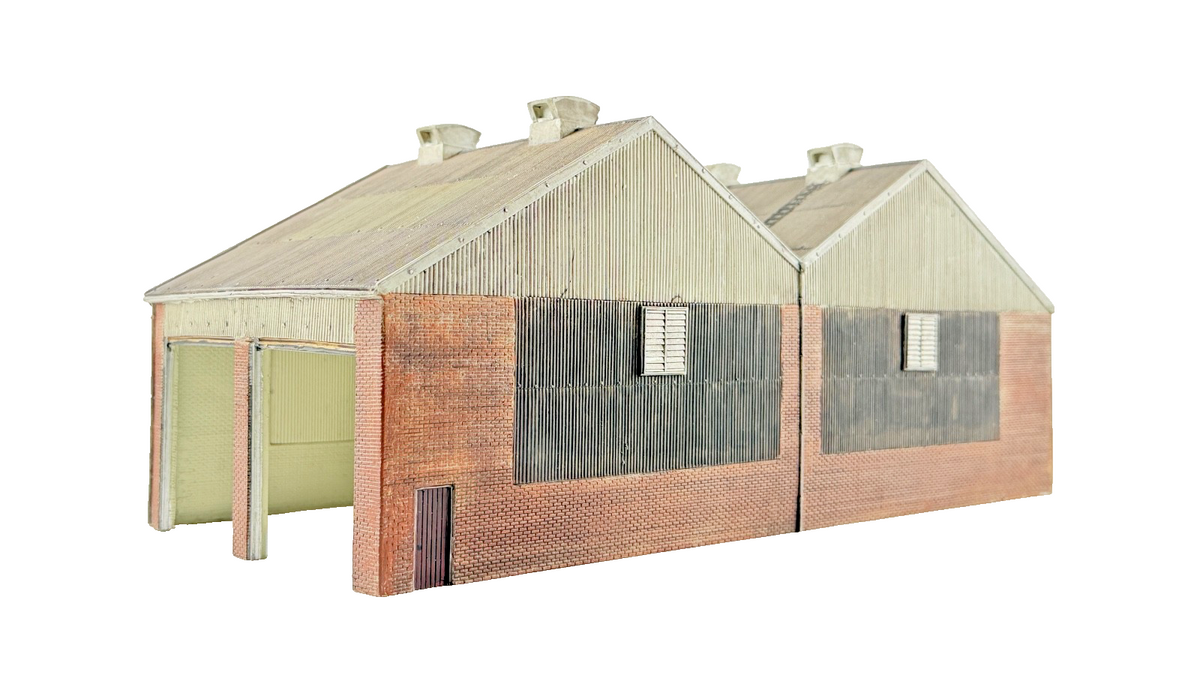 BACHMANN OO GAUGE SCENECRAFT - 44-141 - TWO LANE TRACTION DEPOT - UNBOXED