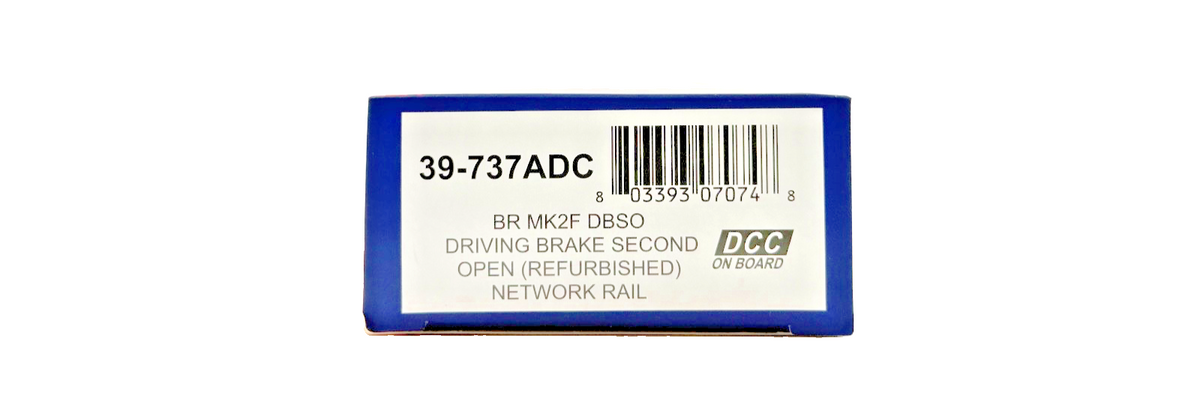 BACHMANN OO GAUGE - 39-737ADC - BR MK2F DBSO DRIVING BRAKE NETWORK RAIL YELLOW