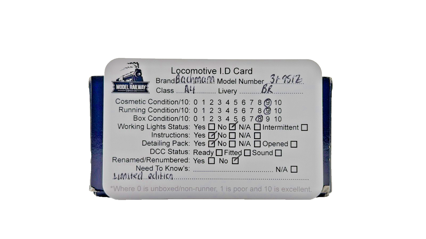 BACHMANN 00 GAUGE - 31-951Z - BR GREEN 4-6-2 CLASS A4 OSPREY 60009 '75069 FUND'