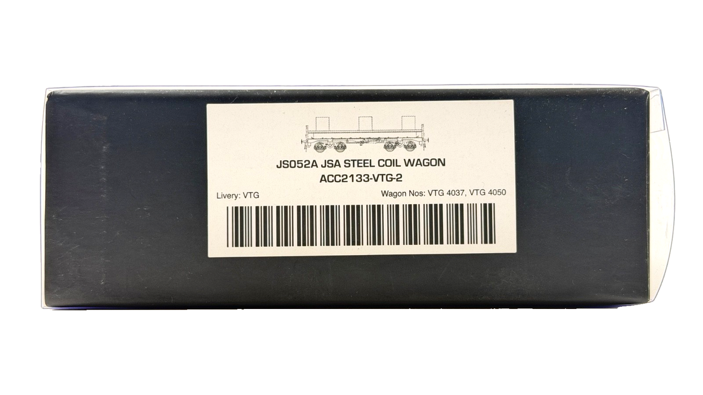 ACCURASCALE OO GAUGE - ACC2133-VTG-2 - JSA STEEL COIL WAGON VTG TWIN PACK