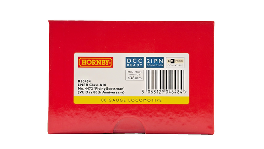HORNBY OO GAUGE - R30454 - LNER CLASS A10 NO.4472 FLYING SCOTSMAN VE DAY 80TH