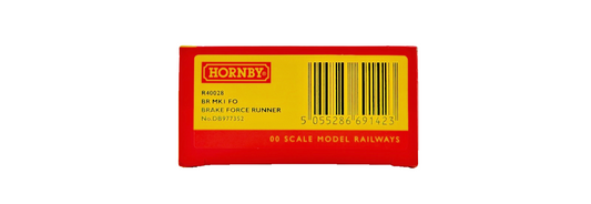 HORNBY OO GAUGE - R40028 - BR MK1 FO BRAKE FORCE RUNNER NO.DB977352 BOXED