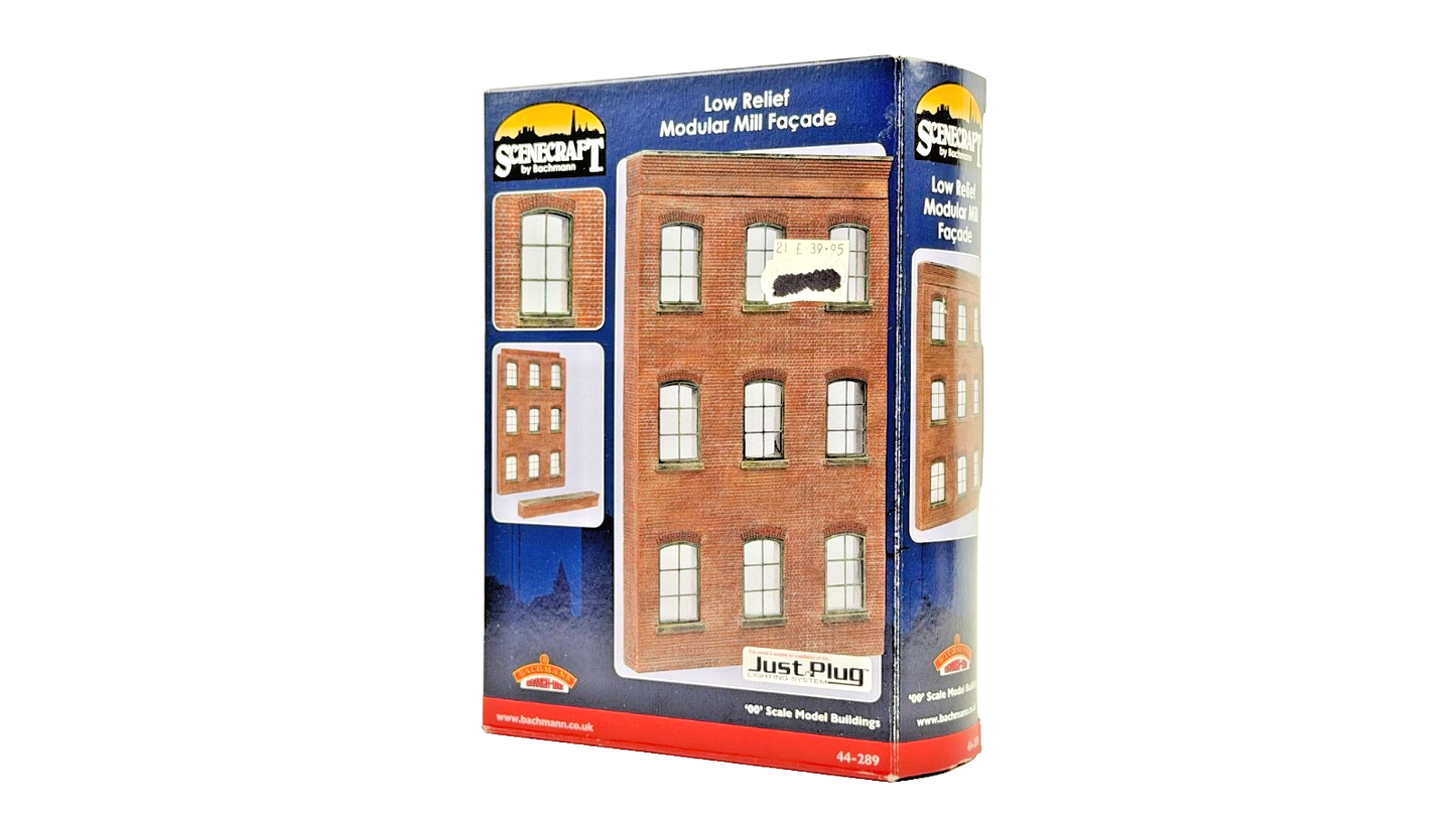 BACHMANN OO GAUGE SCENECRAFT - 44-289 - LOW RELIEF MODULAR MILL FACADE - BOXED