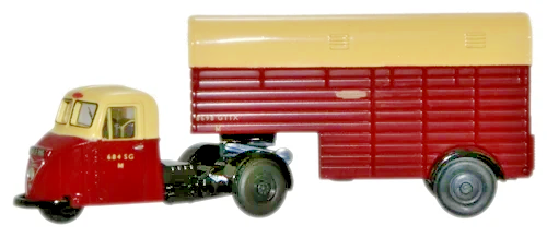 OXFORD DIECAST 1/76 SCALE - 76RAB008 - BRITISH RAIL SCAMMELL SCARAB HORSEBOX NEW