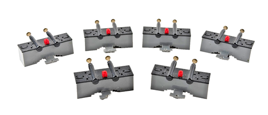 HORNBY OO GAUGE - R394 - SELECTION OF 6 PREOWNED HYDRAULIC BUFFER STOPS UNBOXED