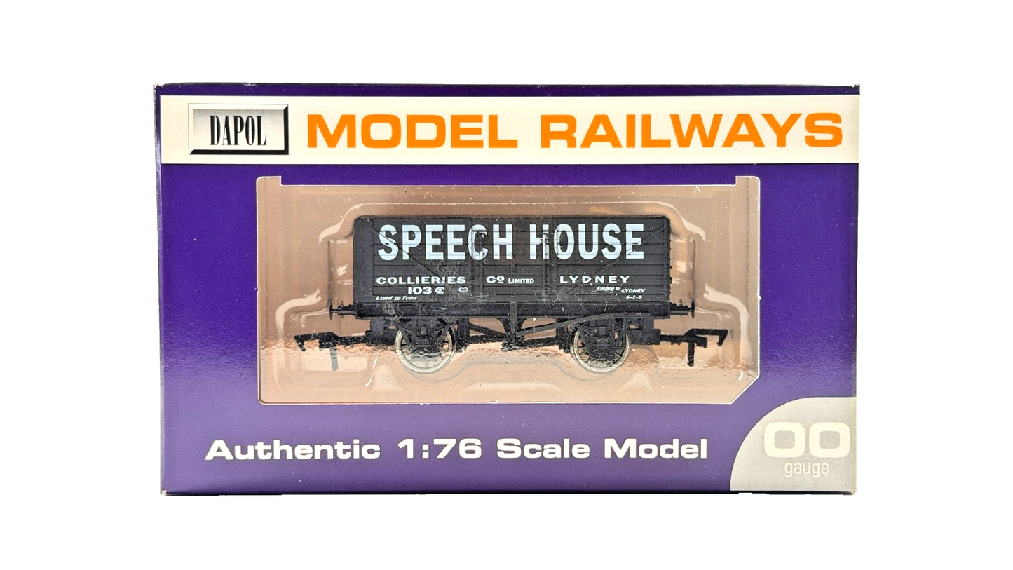 DAPOL 00 GAUGE - SPEECH HOUSE COLLIERY LYDNEY PLANK WAGON 103 (LIMITED EDITION)