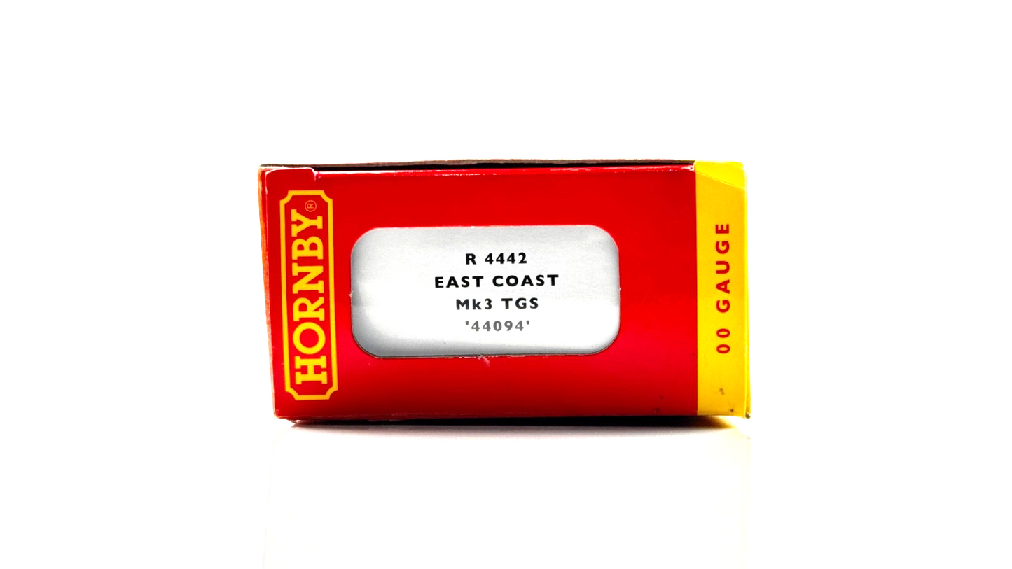HORNBY 00 GAUGE - R4442 - EAST COAST TRAINS MK3 TGS COACH '44094' - BOXED