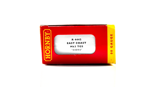 HORNBY 00 GAUGE - R4442 - EAST COAST TRAINS MK3 TGS COACH '44094' - BOXED