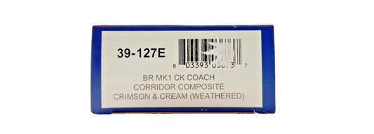 BACHMANN OO GAUGE - 39-127E - BR MK1 CK COACH CORRIDOR COMPOSITE CRIMSON CREAM W