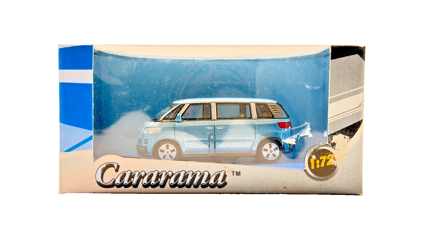 CARARAMA 1/72 SCALE - VOLKSWAGEN VW MICROBUS LIGHT BLUE - BOXED