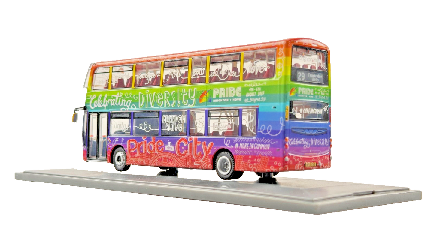 CORGI OOC 1/76 SCALE - OM46515A - WRIGHT ECLIPSE GEMINI BRIGHTON & HOVE PRIDE