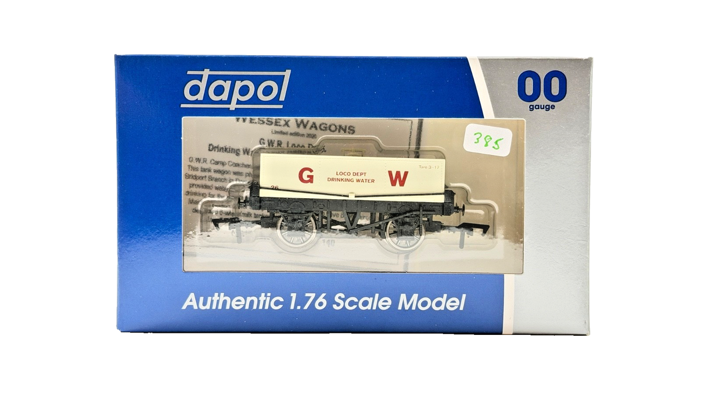 DAPOL 00 GAUGE - LOCO DEPT DRINKING WATER GW RECTANGULAR TANK (LIMITED EDITION)