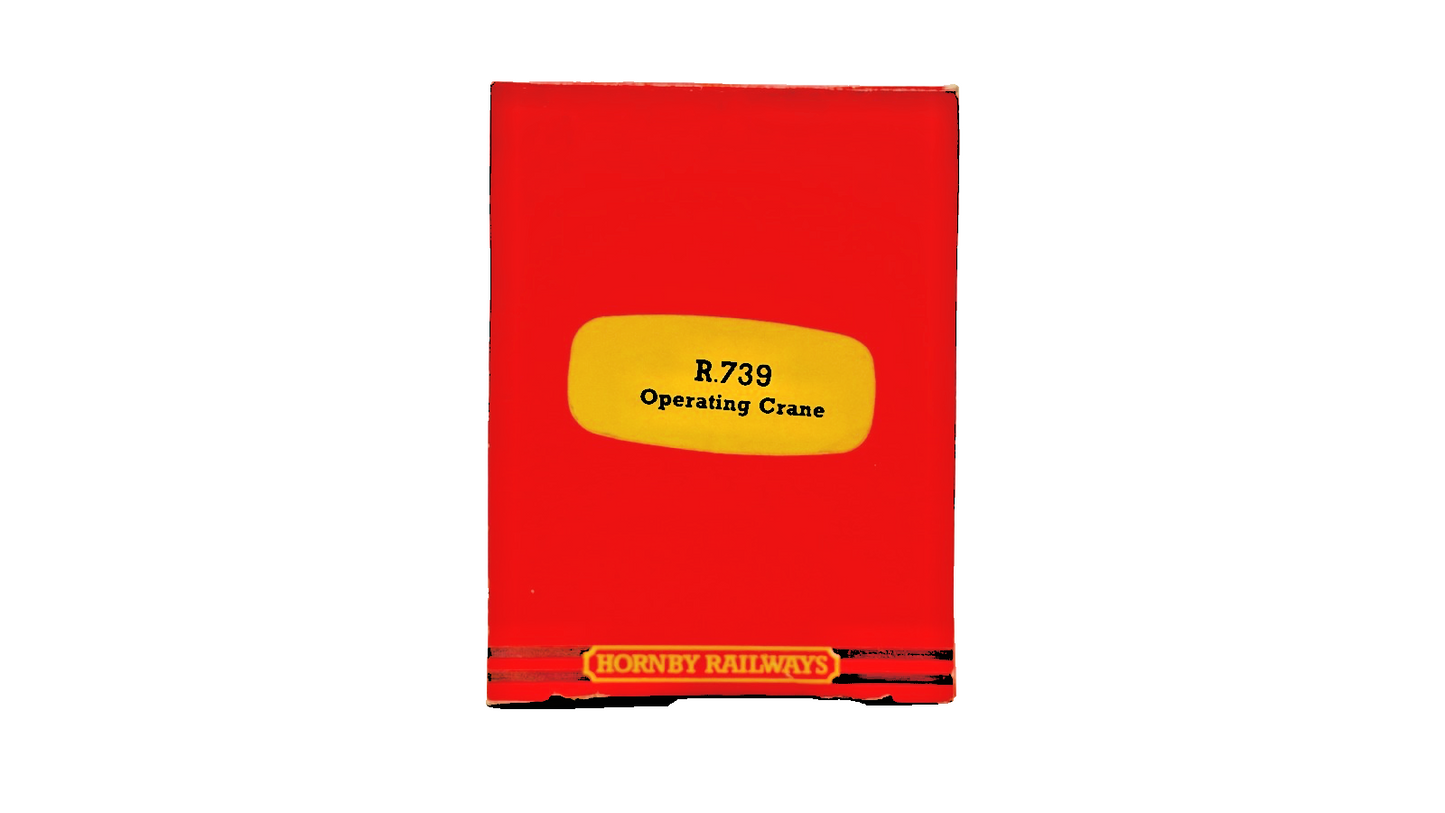 HORNBY 00 GAUGE - R739 - 75 TON SIGNAL RED OPERATING CRANE - BOXED