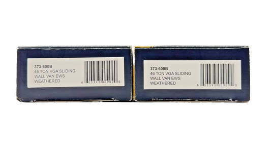 GRAHAM FARISH N GAUGE - 373-600B - RAKE OF TWO 46 TON VGA SLIDING WALL VANS EWS