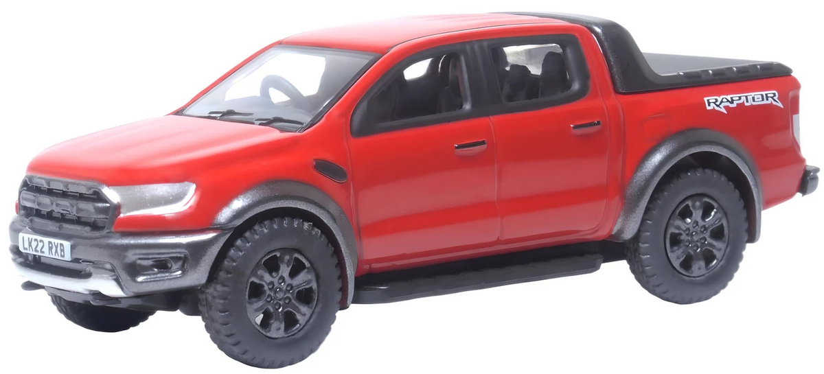 OXFORD DIECAST 1/76 SCALE - 76FR002 - FORD RANGER RAPTOR RACE RED - NEW