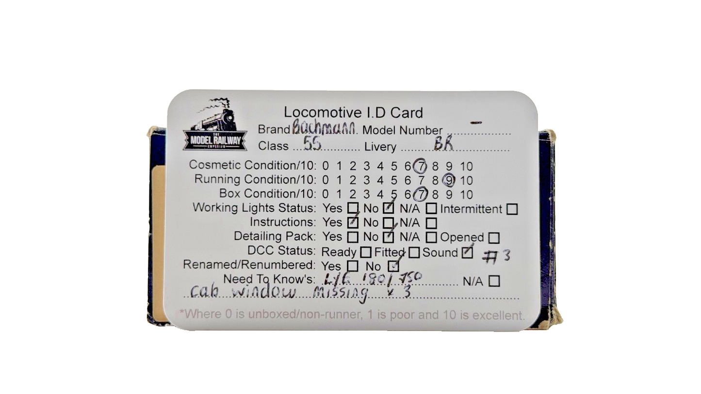 BACHMANN OO GAUGE - CLASS 55 DELTIC 55018 BR BLUE BALLYMOSS DCC SOUND NQP