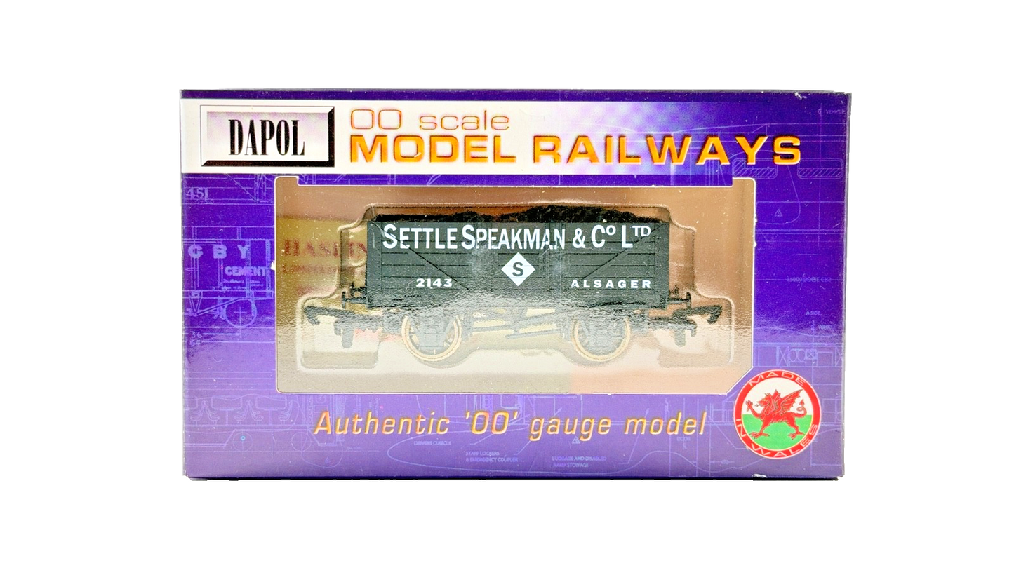 DAPOL 00 GAUGE - SETTLE SPEAKMAN & CO ALSAGER PLANK WAGON 2143 (LIMITED EDITION)