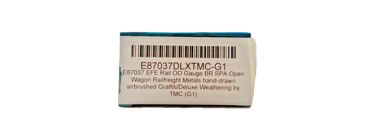 EFE RAIL OO GAUGE - E87037 - BR SPA OPEN WAGON RAILFREIGHT METALS TMC GRAFFITI
