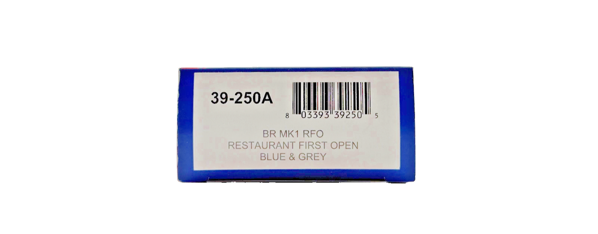BACHMANN OO GAUGE - 39-250A - BR MK1 RFO RESTAURANT FIRST OPEN BLUE & GREY COACH