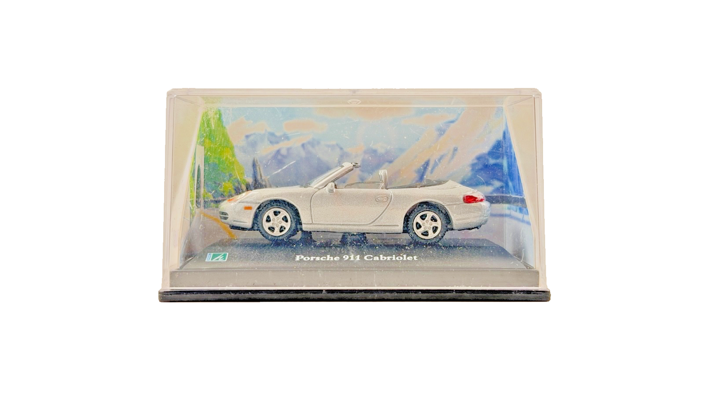 CARARAMA 1/72 SCALE - PORSCHE 911 CABRIOLET SILVER - BOXED